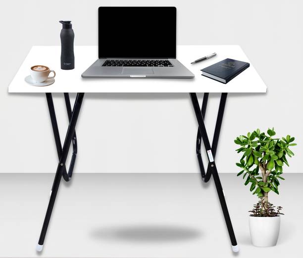 EuroQon Space Saver Foldable Imported Wood Engineered Wood 4 Seater Dining Table