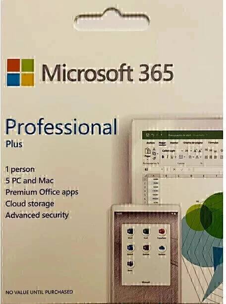 MICROSOFT Office 365 Professional Plus For 5 Users/PC For Windows/MAC (Lifetime Validity)