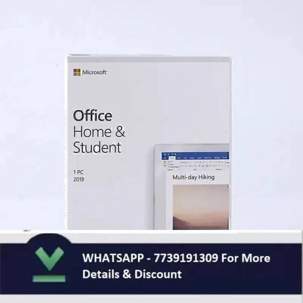 MICROSOFT Office Home & Student 2019 for Windows (1 User, Lifetime) One Time Purchase