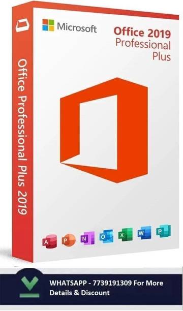 MICROSOFT Office Professional Plus 2019 (1 User/PC ,Lifetime Validity) Product Key