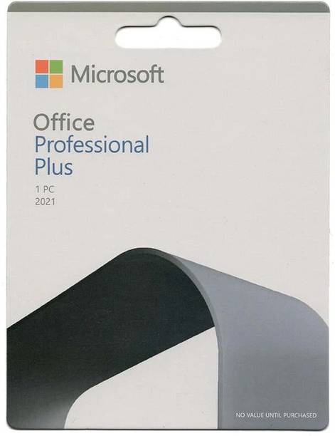 MICROSOFT Office Professional Plus 2021,One-time purchase for 1 PC,Lifetime License