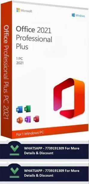 MICROSOFT Office Pro Plus 2021 (1 User/PC, Lifetime Validity) Activation Key Card