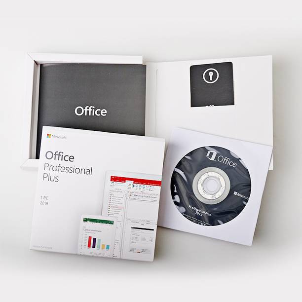 MICROSOFT Office Professional Plus 2019 (1 User/PC, Lifetime) DVD Retail Pack
