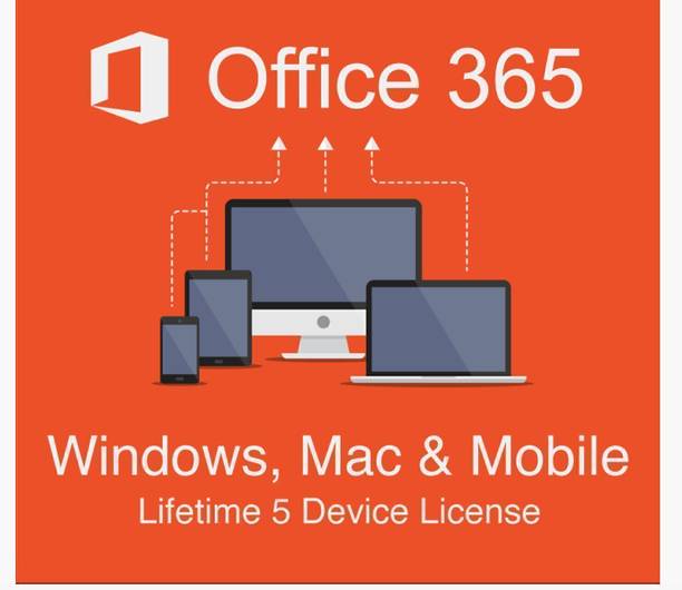 MICROSOFT Office 365 Professional Plus With 100 Gb Cloud Windows/Mac/Andriod/Ipad