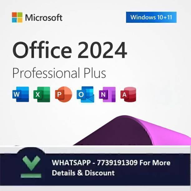 MICROSOFT Office Professional Plus 2024,One-time purchase for 1 PC,Lifetime valid License