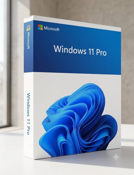 MICROSOFT Windows 11 Pro Retail License Key – Lifetime Validity (32/64-Bit)