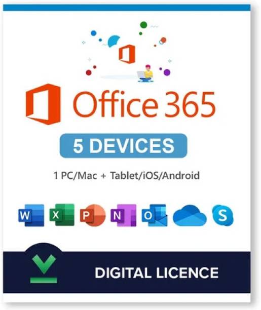 MICROSOFT Office 365 Professional Plus for Windows/MACOS (5 Users/PC, Lifetime Validity)