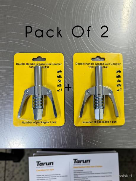 Tarun 2 Pcs - Double handle Grease Gun Coupler | 10000 PSI Electro Mechanical Sprayer