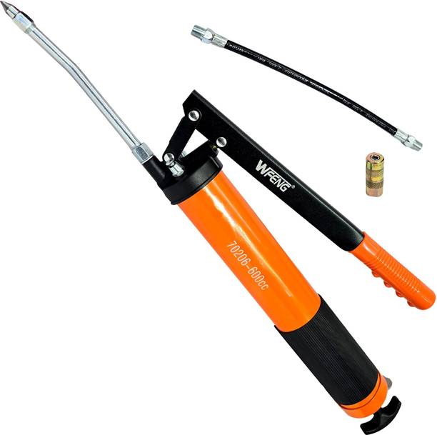 Digital Craft 600cc Manual Grease Gun 10000 PSI Heavy Duty with Extension Nozzle Manual Pump