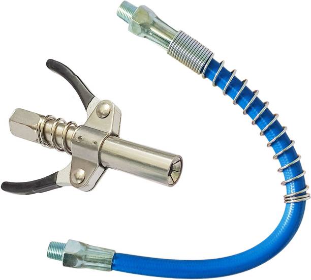 Inditrust Double Handle Grease Gun Coupler 1/8" NPT 10000PSI & Hose Pipe Manual Dispenser