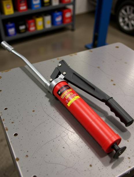 FREEMANS GGDP15 Heavy Duty Lever Type Grease Gun with Lock Lever Mechanism/Dual Piston Manual Pump
