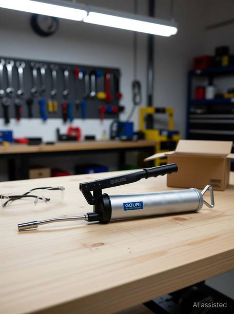 Gouri BEST QUALITY GREASE GUN 10 OZ Manual Pump