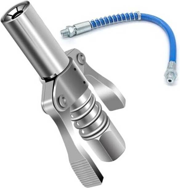 Greva Grease Gun Coupler Grease Gun Tip Quick Lock and Release Lube Grease Gun Manual Sprayer