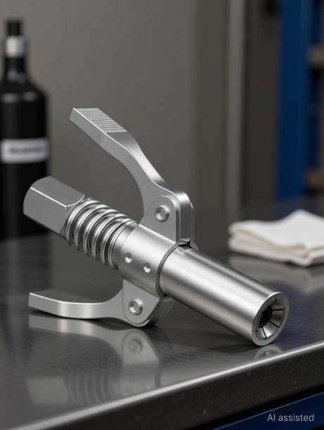MANDC Grease Gun Coupler Lock Nozzle High Pressure Dual Handle For Manual Manual Sprayer