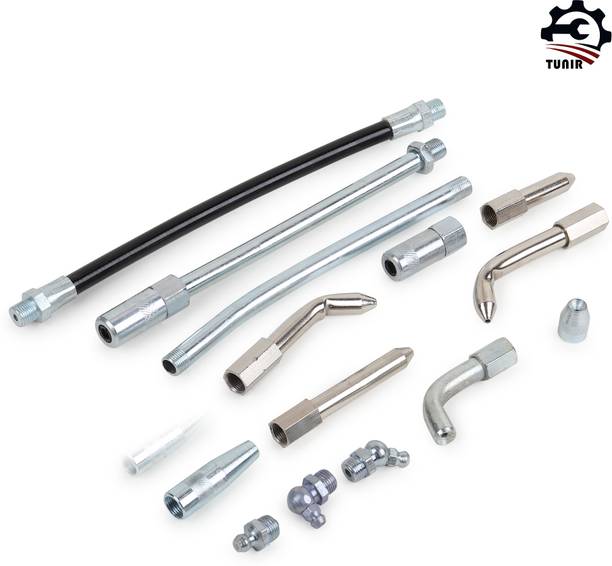 Tunir Lever type Heavy-Duty Grease Gun with 14 pcs coupling set ( Make :Gouri ) Manual Pump