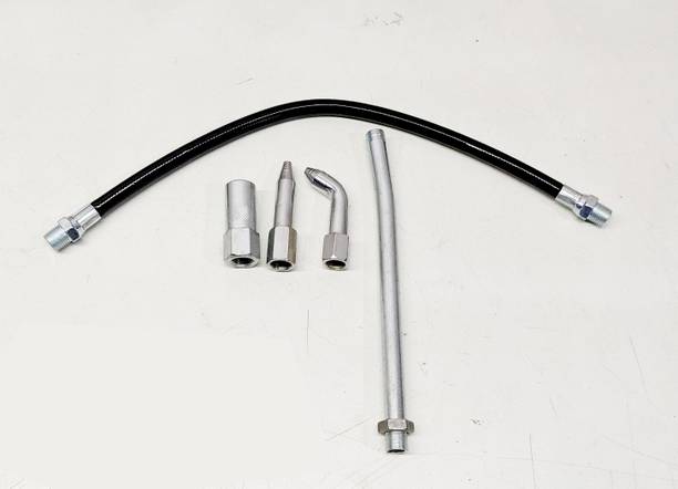 intenzo Multi Purpose Use Grease Gun Nozzle Set 5 Piece Grease Gun 12 inch pipe Manual Pump