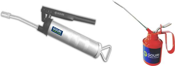 Gouri Grease Gun 10 OZ with Oil Can 1/2 Pin Manual Sprayer