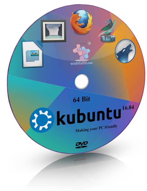 wishfulfil Kubuntu 16.04 Disc 16.04 KDE Plasma Live Bootable Installation 64 Bits