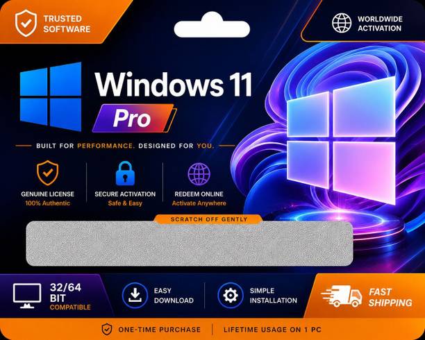 Gamework Windows 11 Pro Professional License Key – Activation Product Key – Physical Key Professional Physical License Card Edition x32 x64 Operating System License