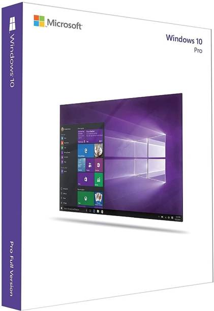 MICROSOFT Windows 10 Professional (1 User, Lifetime Validity) DVD PACK English OEM Version 64/32 Bit