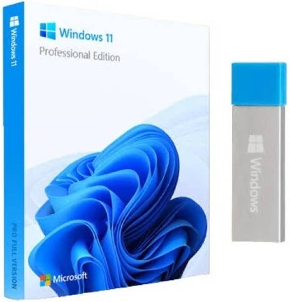 MICROSOFT Windows 11 Professional Box Retail Pack USB 3.0 - English Version 64/32 Bit (Latest Edition)