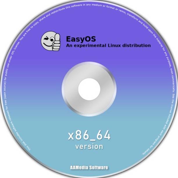 TekyMeky EasyOS Latest Version 64bit Live Bootable CD Rom Linux Operating System LATEST 64