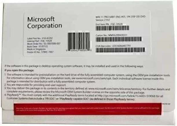 MICROSOFT WINDOWS 11 PRO Pro 64-bit