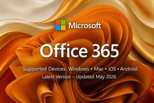 MICROSOFT Office 365 Lifetime 5 Devices License Mac Windows Andriod Ios Latest Updated ( 2026 ) 32/64 Bit Both