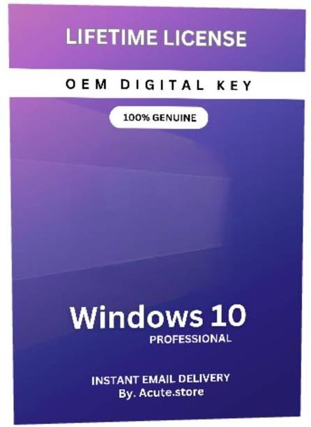 ACUTE.STORE Window 10 Pro Edition Lifetime Validity Product License Key 1 User (1 PC/Laptop) 32/64 bit