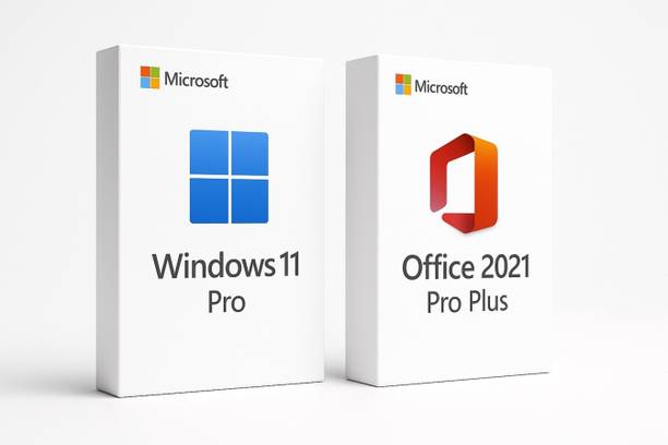 MICROSOFT Office 2021 Professional Plus & Windows 11 Professional Combo Both Lifetime ( Updated )