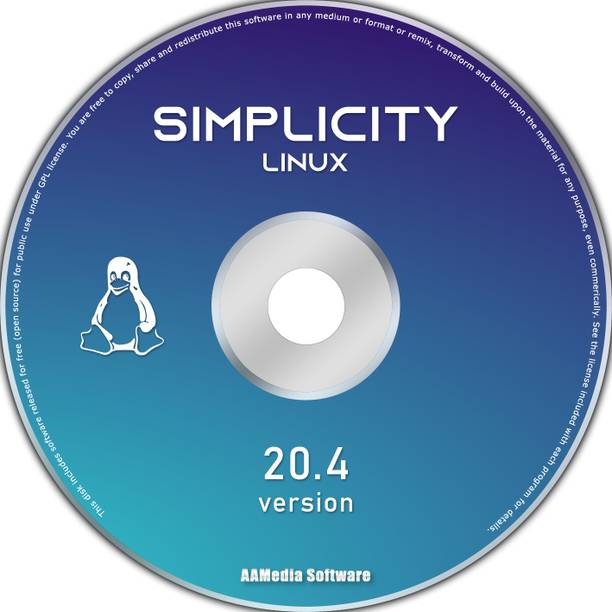 TekyMeky Simplicity Linux 20.4 Desktop 64bit Live Bootable DVD Rom Linux Operating System LATEST 64