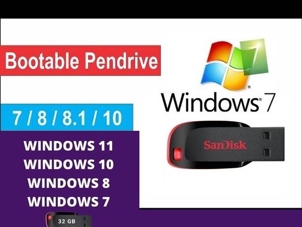 NextGen Bootable Pendrive for Laptop and Desktop | Windows 10 Windwos 11 | Windows 8 | Windows 7 All Edition Easy to Install 32 bit 64 Bit