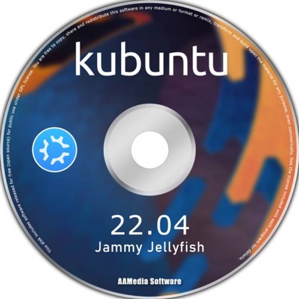 TekyMeky Kubuntu 22.04 LTS 64bit Desktop Live Bootable DVD Linux Operating System LATEST 64