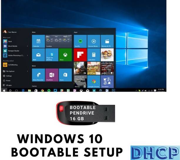 dhcp WINDOWS 10 16GB PENDRIVE BOOTABLE SETUP