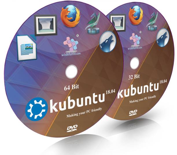 wishfulfil Kubuntu 18.04 Disc 18.04 KDE Plasma Live Bootable Installation 32 Bits and 64 Bits
