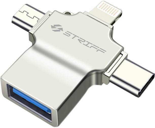 STRIFF Lightning, USB Type C, Micro USB, USB OTG Adapter