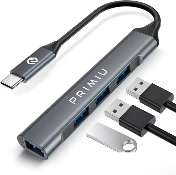 Primiu USB C Hub Multiport Adapter for MacBook Pro & Air M1 M2 4-in-1 USB Hub P22 USB Hub