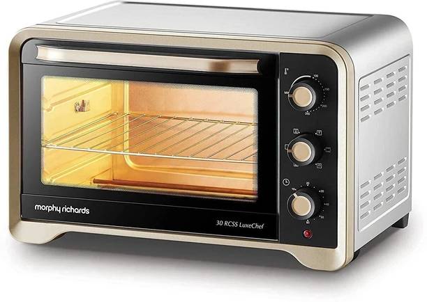 Morphy Richards 30-Litre Oven Toaster Grill OTG 30RCSS 510051, Silver/Gold