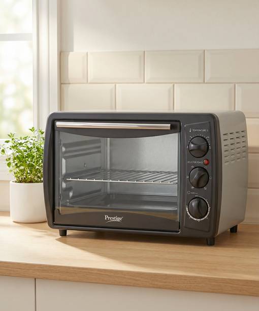 Prestige 19-Litre Oven Toaster Grill OTG POTG 19PCR, Black