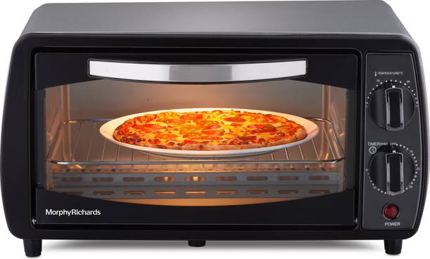 Morphy Richards 10-Litre Oven Toaster Grill OTG 10 BL(510065), Black and sliver