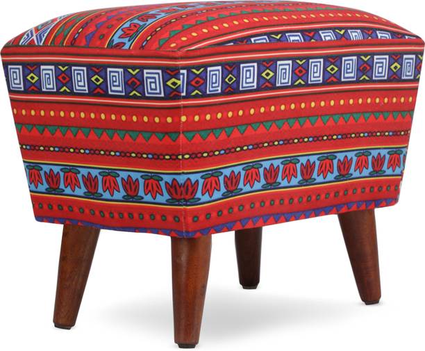 Globally Indian Solid Wood Standard Ottoman