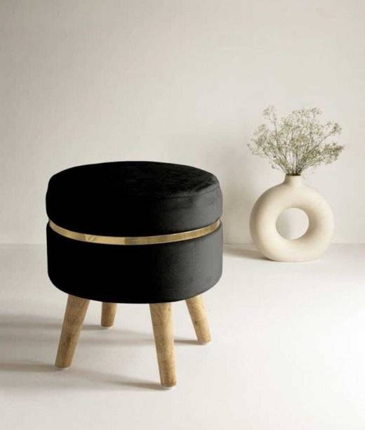 wooden luxury Foam Pouf