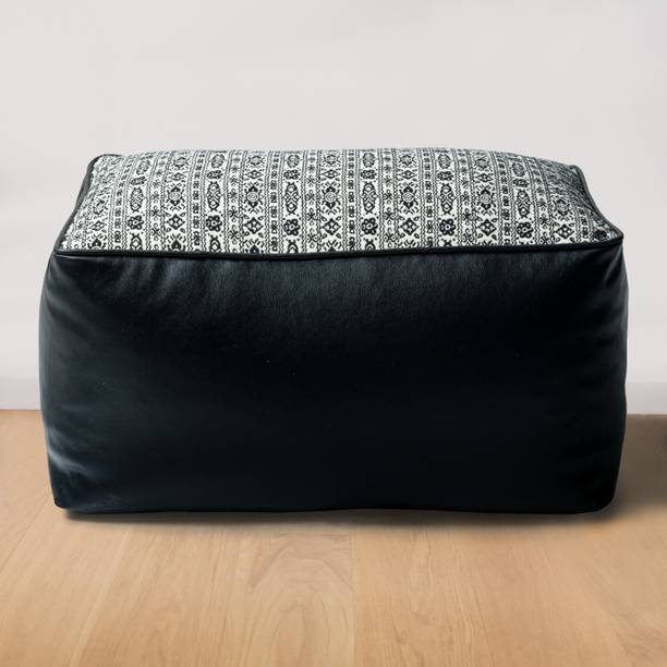 vPLANET Leatherette Cube Ottoman