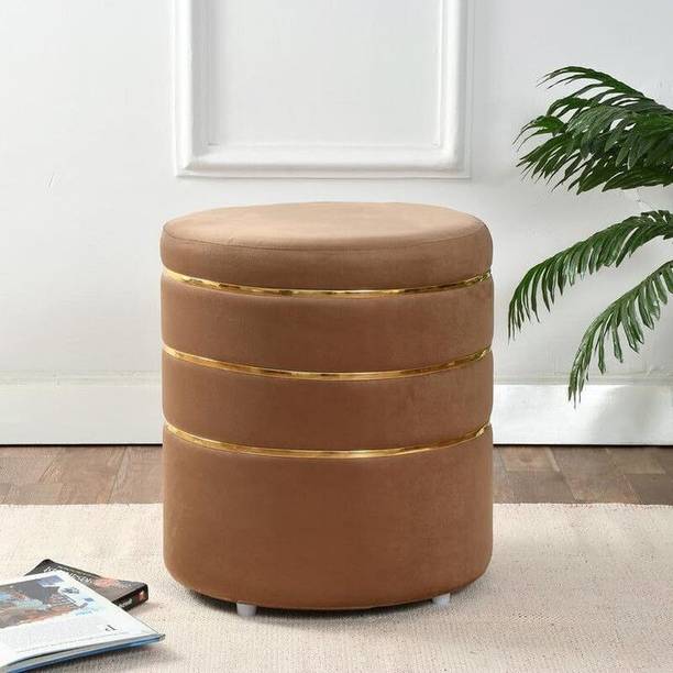 Wooddzann Fabric Standard Ottoman