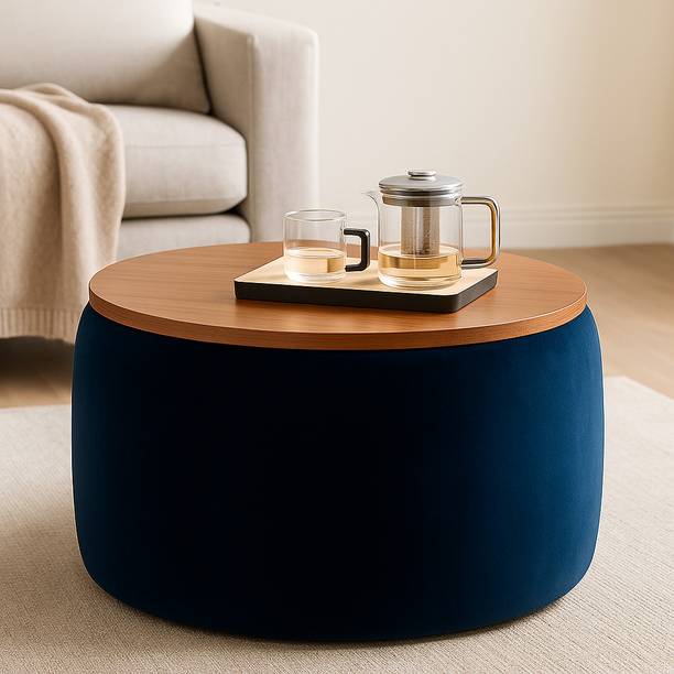 Woodilla Engineered Wood Cocktail Ottoman