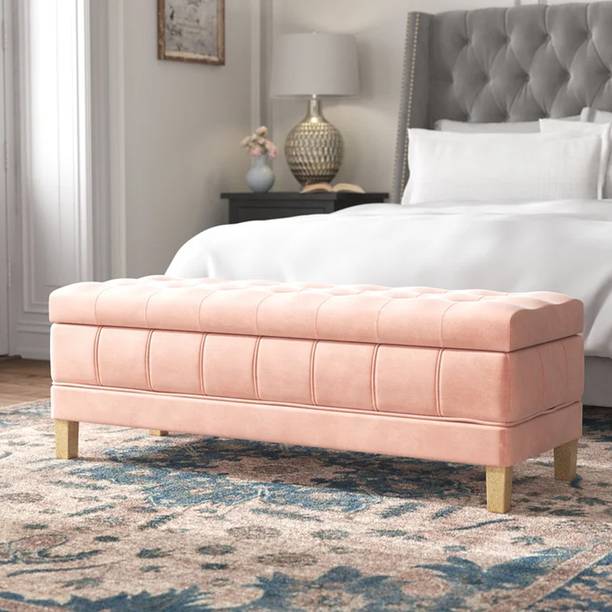 Adorn Homez Fabric Cocktail Ottoman