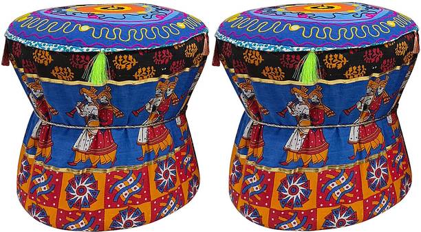 POSHMANDALA Fabric Standard Ottoman