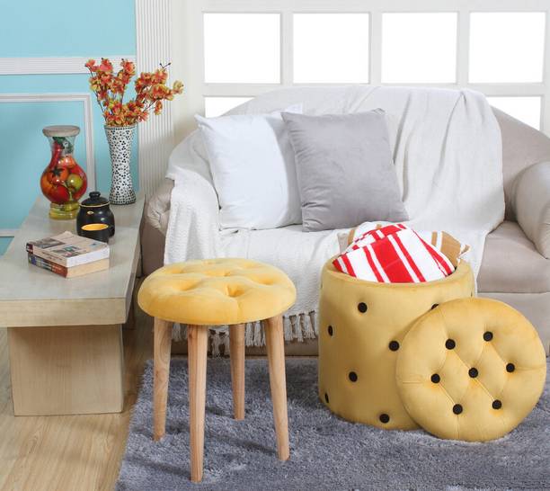 ShadowKart Solid Wood Standard Ottoman