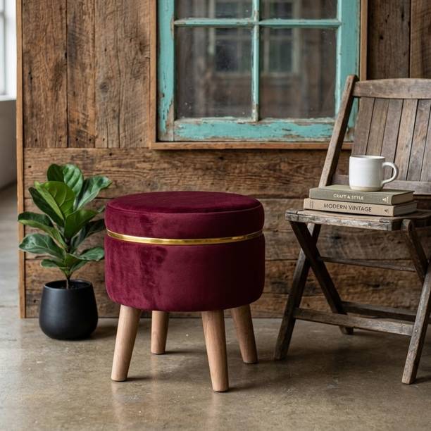 Sukhmani woodcrafts Foam Pouf