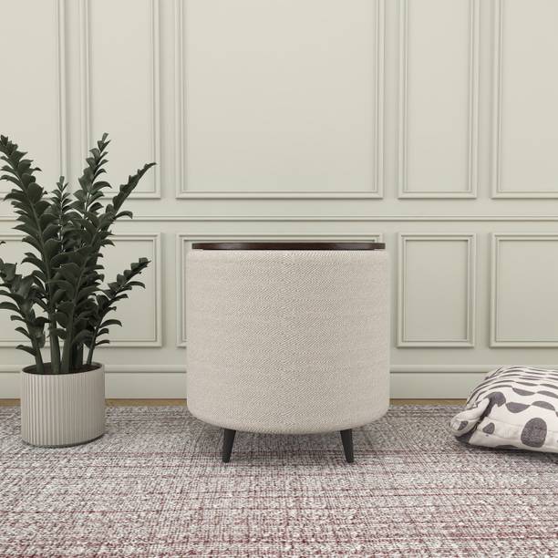Horizontal Eight Fabric Pouf